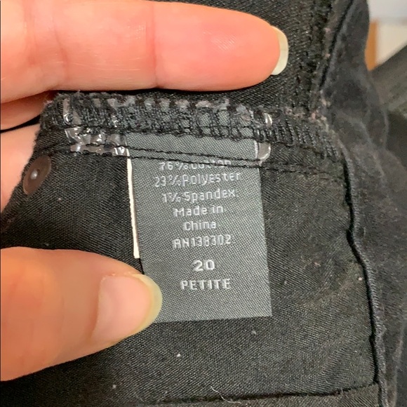 🛑 SOLD Plus sized petite black jeggings - Picture 7 of 8